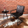 Genuine Leather Upholstered Chair with Armrests – Diamond
