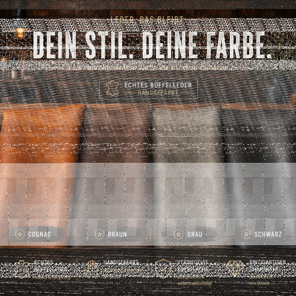 Vintage Lederstuhl ohne Arm – Glatt