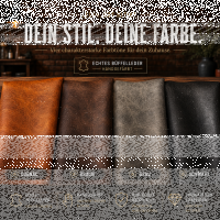 Retro leren stoel zonder armleuningen – Gewatteerd