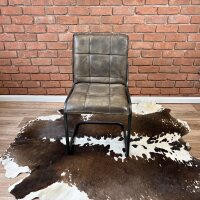 Wasserbüffelleder Esszimmerstuhl ohne Arm –...