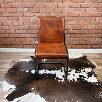 Wasserbüffelleder Loungestuhl ohne Armlehne –...