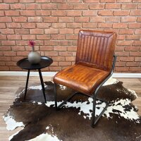 Wasserbüffelleder Designerstuhl ohne Arm –...