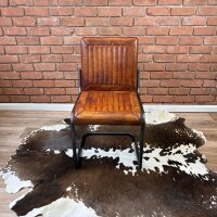 Wasserbüffelleder Designerstuhl ohne Arm –...