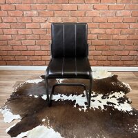 Wasserbüffelleder Freischwinger ohne Arm –...