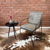 Vintage Leder Stuhl mit Arm – Sabina