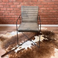Vintage Leder Stuhl mit Arm – Sabina