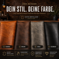 Vintage Leder Stuhl mit Arm – Sabina